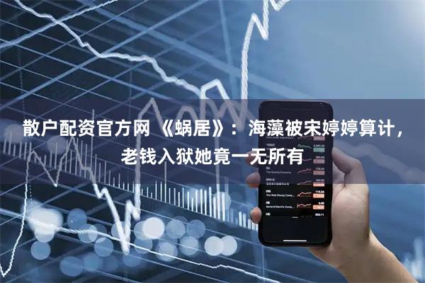散户配资官方网 《蜗居》：海藻被宋婷婷算计，老钱入狱她竟一无所有