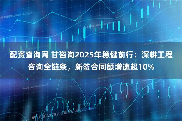 配资查询网 甘咨询2025年稳健前行：深耕工程咨询全链条，新签合同额增速超10%